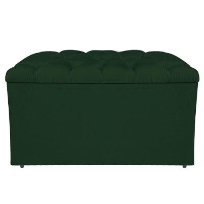 Calçadeira Liverpool 90cm Solteiro Suede Verde