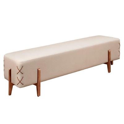 Recamier Eros Luxo Base Em Madeira Maciça Castellar Móbile Off White