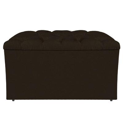Calçadeira Liverpool 90cm Solteiro Corano Marrom