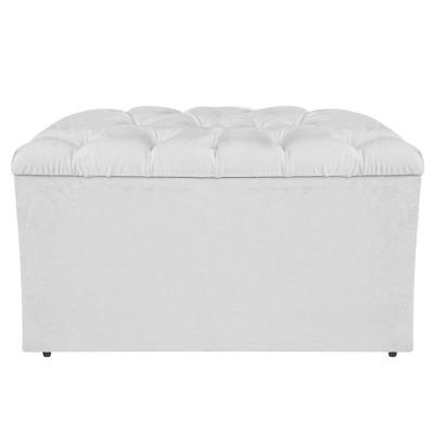Calçadeira Liverpool 90cm Solteiro Corano Branco