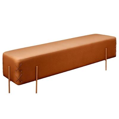 Recamier Eros Luxo Base Bronze Castellar Móbile Caramelo