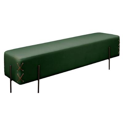 Recamier Eros Luxo Base Preto Castellar Móbile Verde