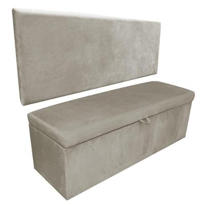 Kit Calçadeira Painel Clean 0,90cm Suede Marrom Rato