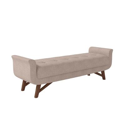 Puff Recamier 140Cm Neville P02 Linho Areia Mpozenato