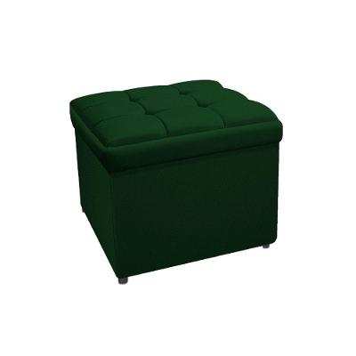 Calçadeira Copenhague 90cm Solteiro Suede Verde Adj Decor