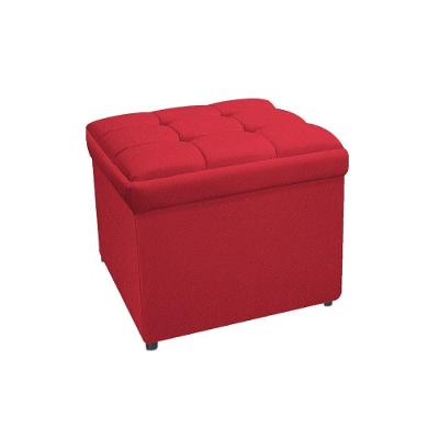Calçadeira Copenhague 90cm Solteiro Suede Vermelho Adj Decor
