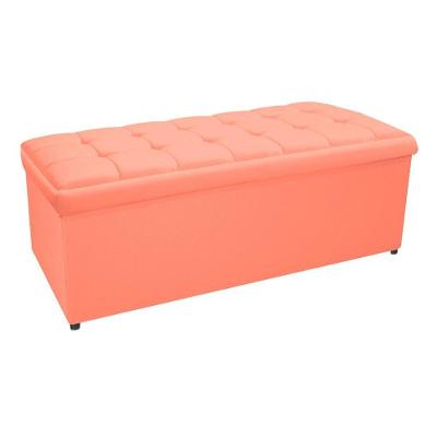 Calçadeira Copenhague 160cm Queen Size Suede Coral Adj Decor