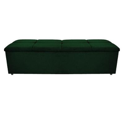 Calçadeira Munique 195cm King Size Suede Verde Adj Decor
