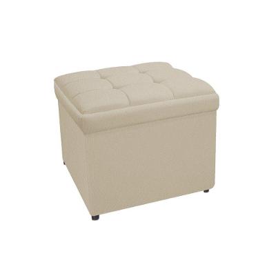 Calçadeira Copenhague 90cm Solteiro Suede Bege Adj Decor