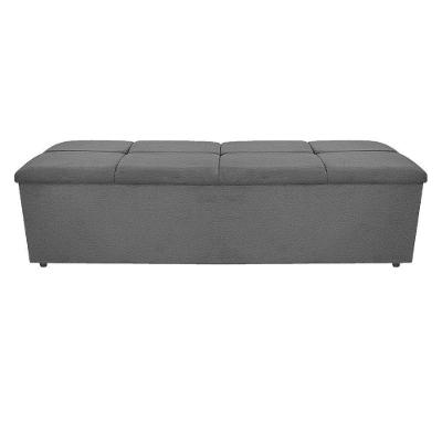 Calçadeira Munique 160cm Queen Size Corano Cinza