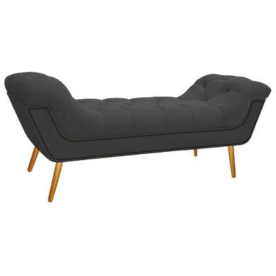 Calçadeira Estofada 160cm Queen Size Corano