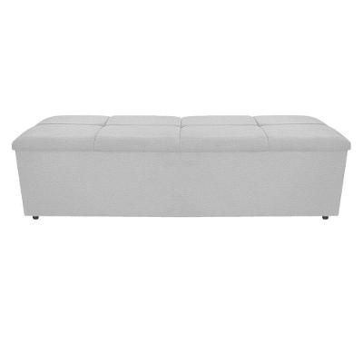 Calçadeira Munique 160cm Queen Size Corano Branco Adj Decor
