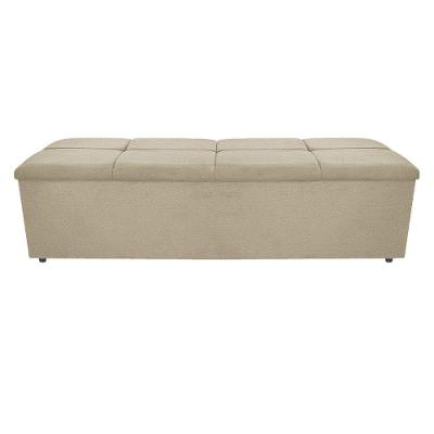 Calçadeira Munique 160cm Queen Size Corano Bege Adj Decor