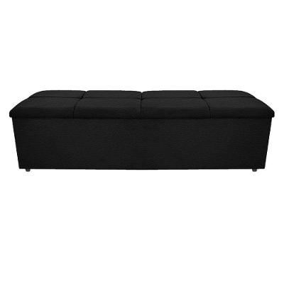 Calçadeira Munique 160cm Queen Size Corano Preto Adj Decor