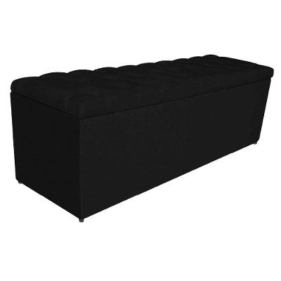 Calçadeira Estofada Liverpool 195 Cm King Size Corano