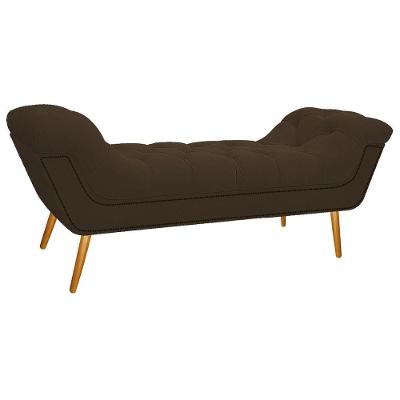 Calçadeira Estofada Veneza 195 Cm King Size Suede