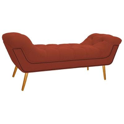 Calçadeira Estofada Veneza 195 Cm King Size Suede