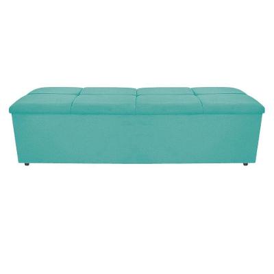 Calçadeira Munique 160cm Queen Size Suede Tiffany Adj Decor