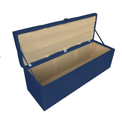Kit Calçadeira e Painel Clean 90cm Suede Azul Marinho