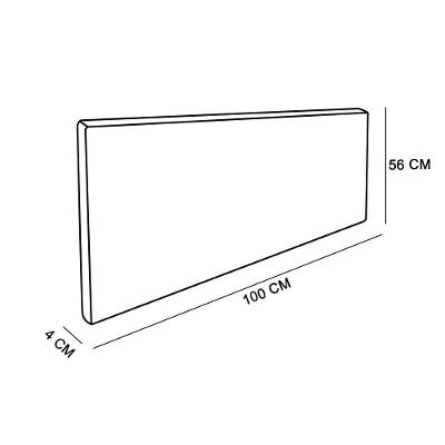 Kit Calçadeira e Painel Clean 100 Cm Suede D´rossi Bege