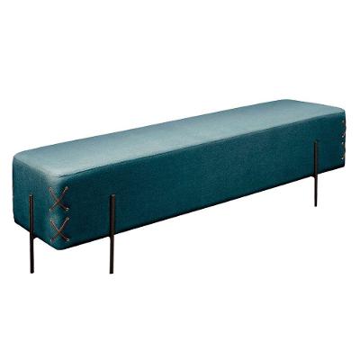 Recamier Eros Luxo Base Preto Castellar Móbile Azul