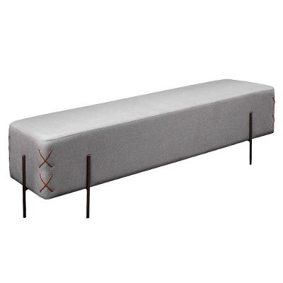 Recamier Eros Luxo Base Preto Castellar Móbile Cinza