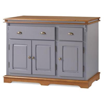 Balcão Buffet De Madeira Com 3 Portas 2 Gavetas Manchester - M52001 Garapa - Verniz