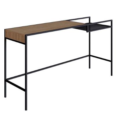 Aparador Para Sala De Estar 140cm Pés Metálicos preto