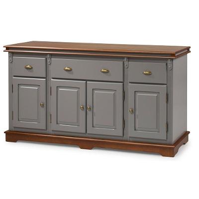 Balcão Buffet 4 Portas 2 Gavetas Manchester - M52048 Garapa - Verniz