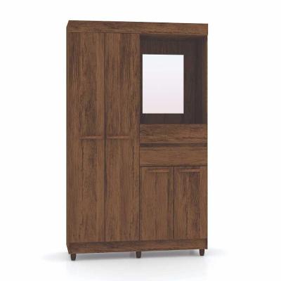 Guarda Roupa Solteiro 4 Portas Imbuia