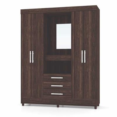 Guarda Roupa Casal 4 Portas Capelinha Fortaleza