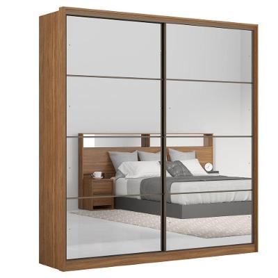 Guarda Roupa Casal 2 Portas Deslizantes 2 Espelhos