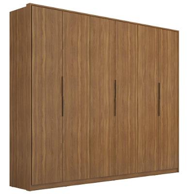 Guarda Roupa Casal 6 Portas Atrice Amêndola Touch D66010k