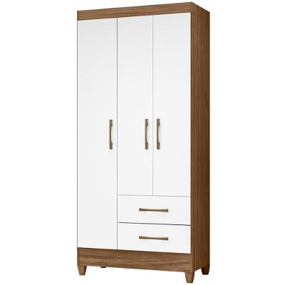 Guarda Roupa Solteiro 3 Portas 9510 Naturale Branco