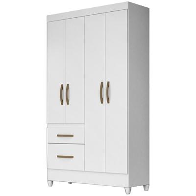 Guarda Roupa Solteiro 8524 Branco Flex Moval Branco Flex