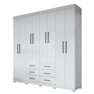 Guarda Roupa Casal 8 Portas 6 Gavetas Liverpool 8.6 Branco