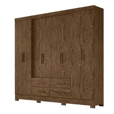 Guarda Roupa 8 Portas San Lorenzo Plus Castanho 941331