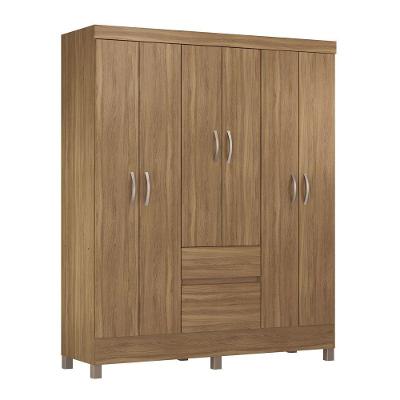 Guarda Roupa 6 Portas Com Pés Flash Ii Amêndola Touch 62920