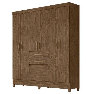 Guarda Roupa 7 Portas New Mafra Castanho Wood 897331 Moval