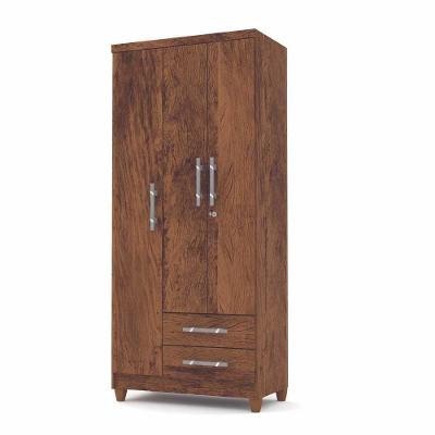 Guarda Roupa Solteiro 3 Portas Line 1001480 Imbuia Rustico