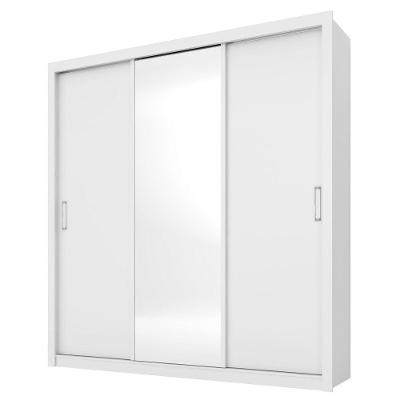 Guarda Roupa 3 Portas 2 Gavetas Branco