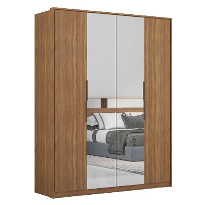 Guarda Roupa Casal 4 Portas Attore D02 Amendola Touch