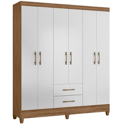 Guarda Roupa 9530 Naturale Branco Moval Naturale Branco