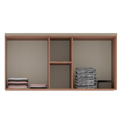 Maleiro Closet Sem Porta Ponte Casal 145cm 2 Divisórias