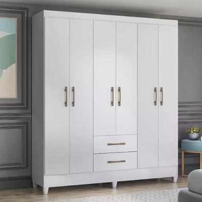 Guarda Roupa Casal 6 Portas E 2 Gavetas Panamá Branco