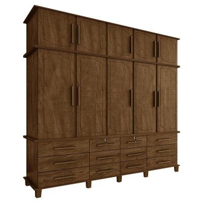 Guarda Roupa 10 Portas e 12 Gavetas Nicolau Malbec