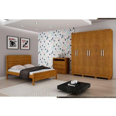 Guarda Roupa Casal Rufato 6 Portas Imbuia