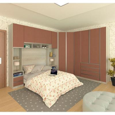 Guarda Roupa Canto 11 Portas E 11 Gavetas Crema Com Gaia