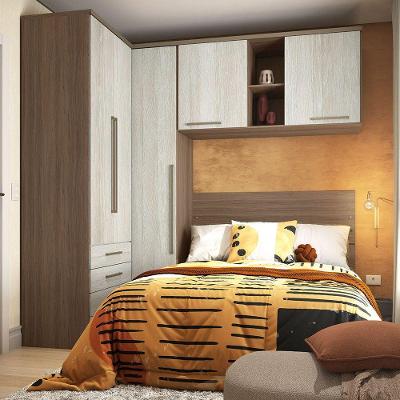 Guarda Roupa Canto 5 Portas 4 Gavetas Vanilla Com Crema