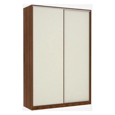 Guarda Roupa 2 Portas De Correr 159 Cm Dourado Com Kashmir